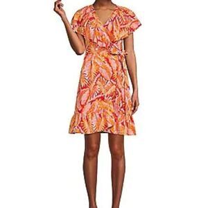 Gibson Latimer linen wrap, dress size large